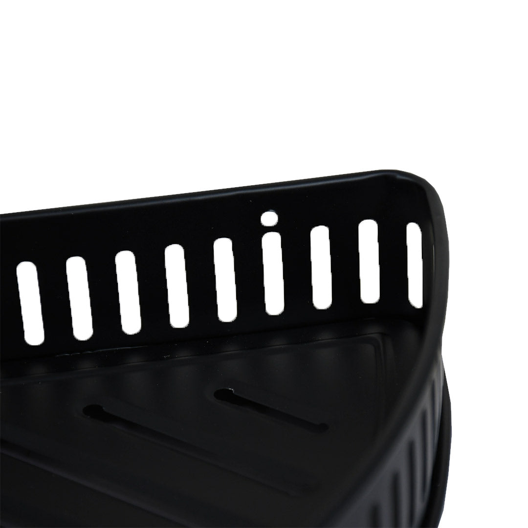 ESTANTE ESQUINERO DE 2 PISOS NEGRO LH-4753