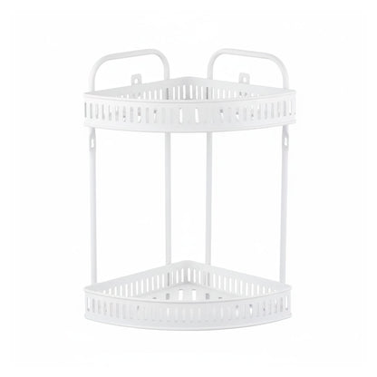 ESTANTE ESQUINERO DE 2 PISOS COLOR BLANCO LH-4754