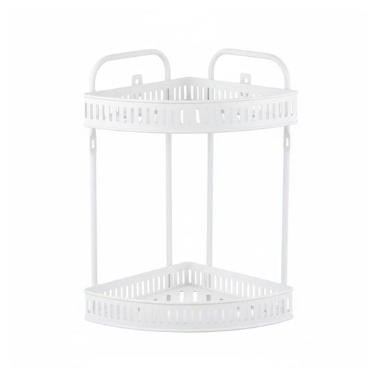 ESTANTE ESQUINERO DE 2 PISOS COLOR BLANCO LH-4754