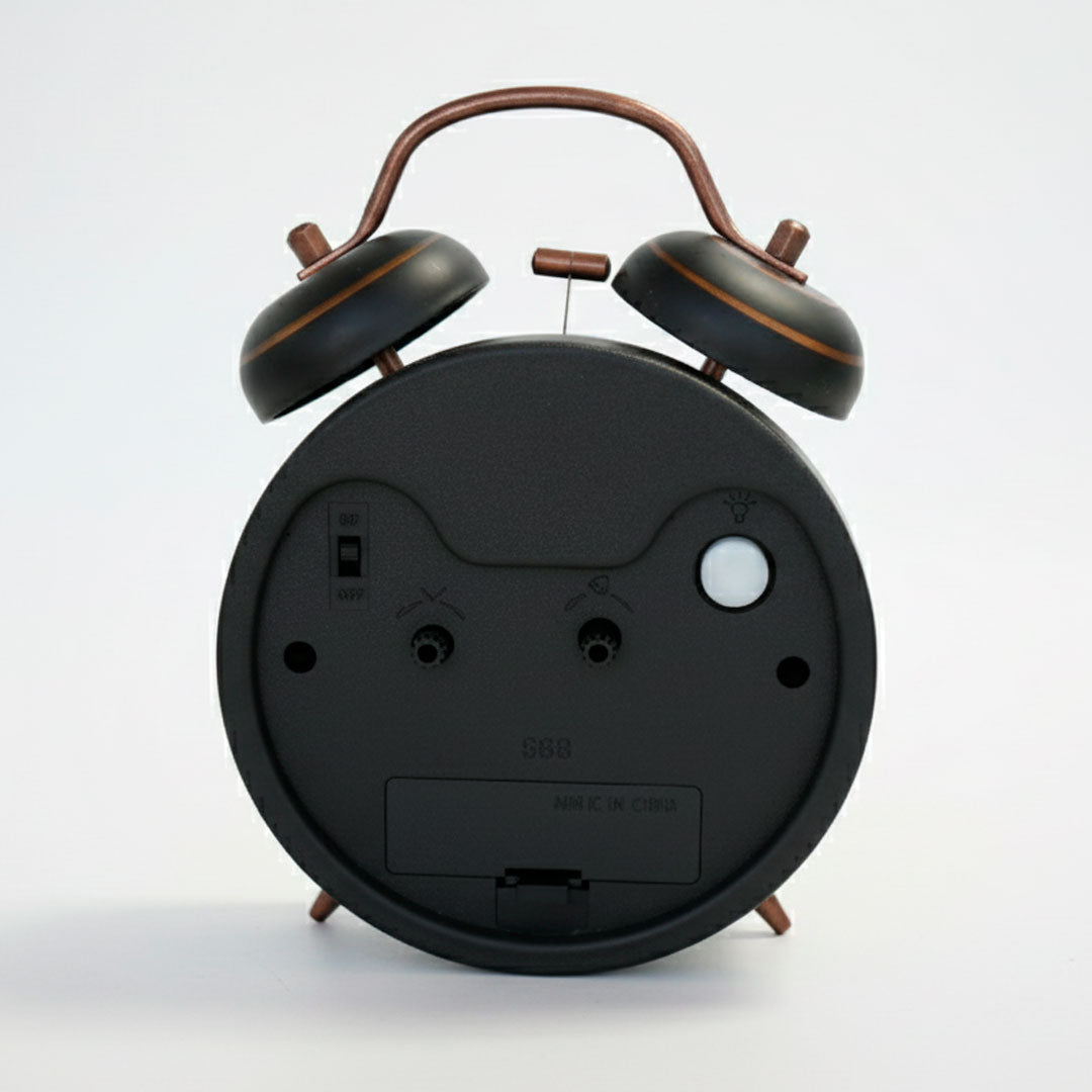 RELOJ DESPERTADOR REDONDO FONDO FLORES LH-4829