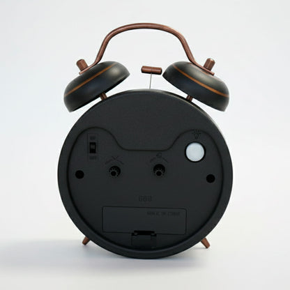 RELOJ DESPERTADOR REDONDO FONDO FLORES LH-4829
