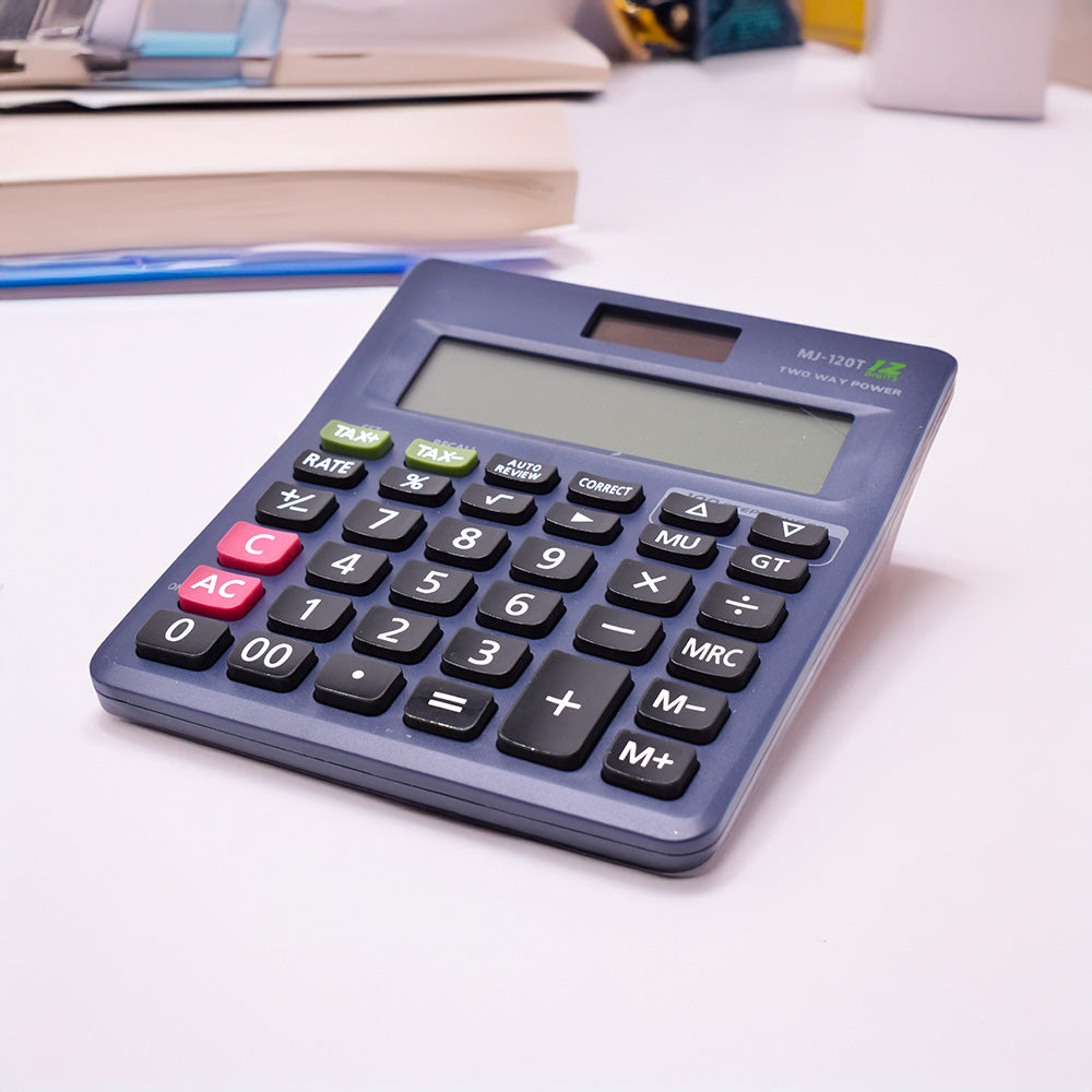 CALCULADORA SOLAR 12 DIGITOS MJ-120T-W LH-2678
