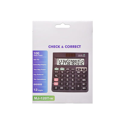 CALCULADORA SOLAR 12 DIGITOS MJ-120T-W LH-2678