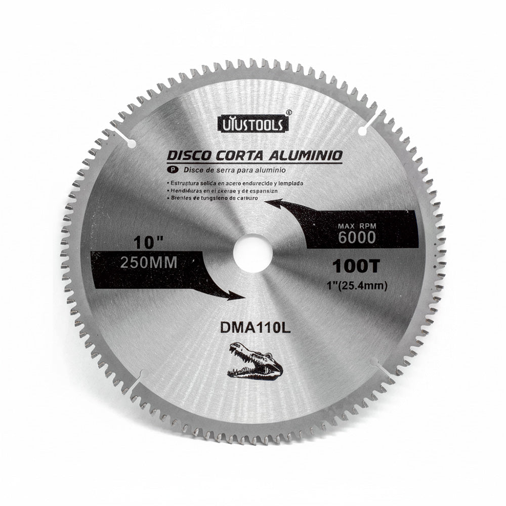 DISCO CORTE ALUMINIO 10″ 100D UYUS DMA110L