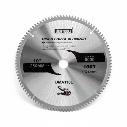 DISCO CORTE ALUMINIO 10″ 100D UYUS DMA110L
