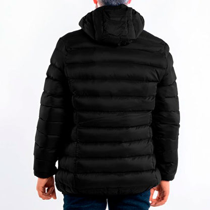 CAMPERA NAILON C/CAPUCHA COLOR NEGRO LABRADOR L