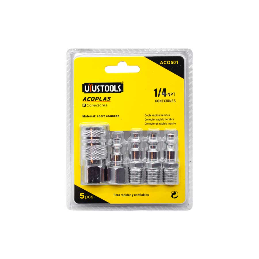 ACOPLE 5PZ P/COMPRESOR CROMADO UYUS ACO501