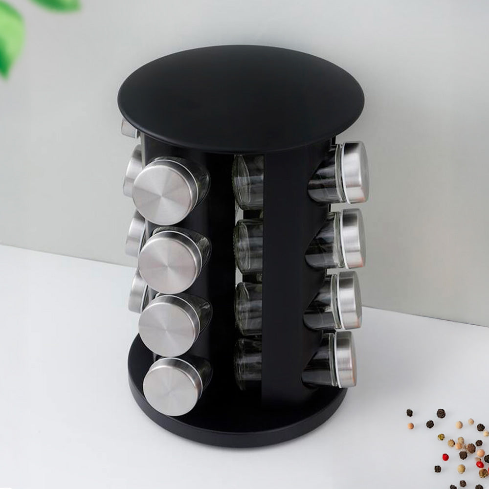 ESPECIERO 16 PZ GIRATORIO NEGRO LH-4617