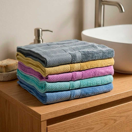 TOALLA DE BAÑO 45X98CM COLORES SURTIDOS LH-4936