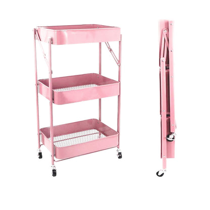 ORGANIZADOR 3 NIVELES PLEGABLE COLOR ROSADO LH4744