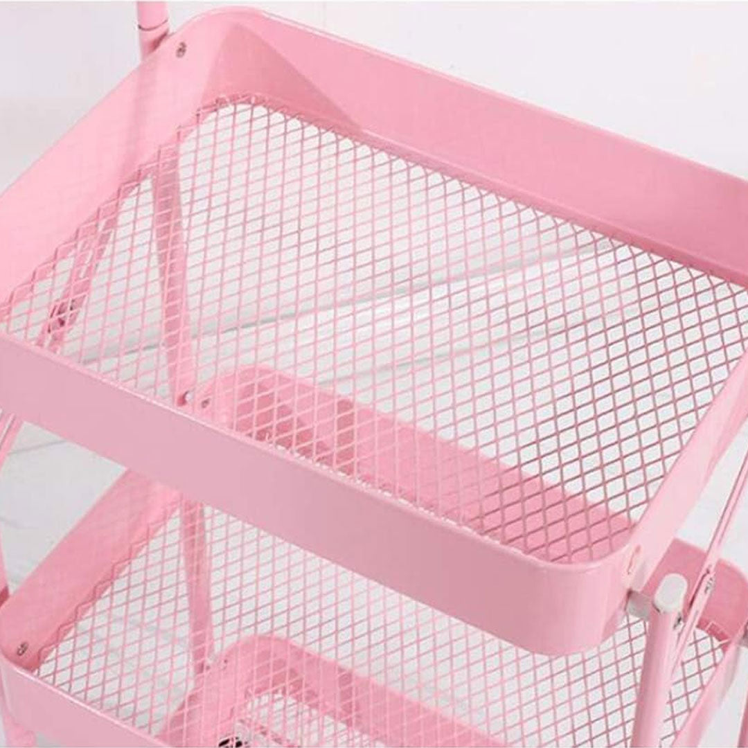 ORGANIZADOR 3 NIVELES PLEGABLE COLOR ROSADO LH4744