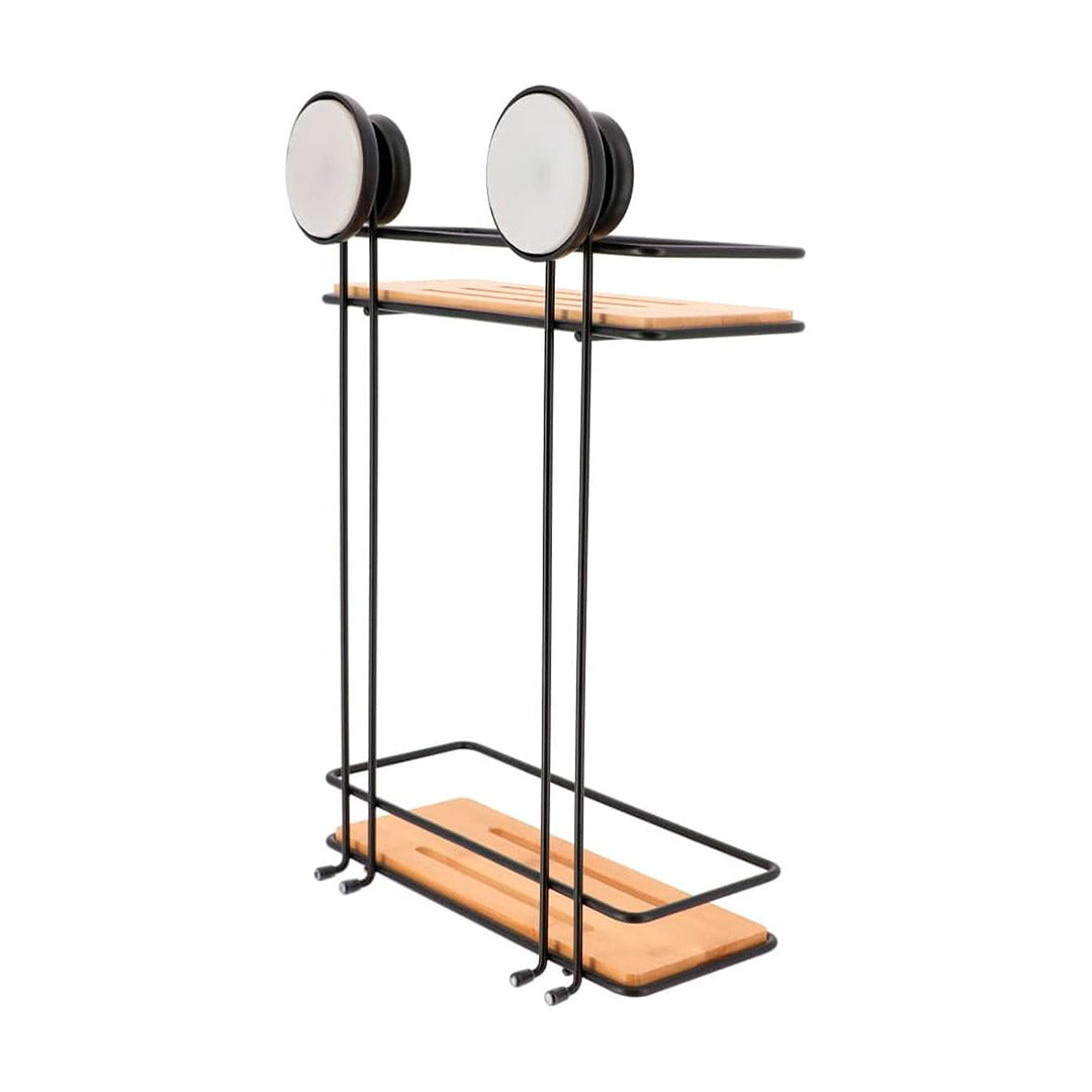 ESTANTE ORGANIZADOR REC NEG 2 NIV BASE MAD LH-4762
