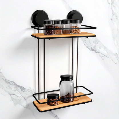 ESTANTE ORGANIZADOR REC NEG 2 NIV BASE MAD LH-4762