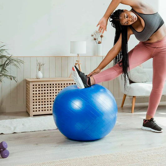 BALON DE YOGA CON INFLADOR EN CAJA LH-4938