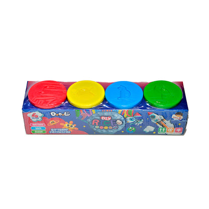 MASA PARA MOLDEAR 4 COLORES NEON LH-4528