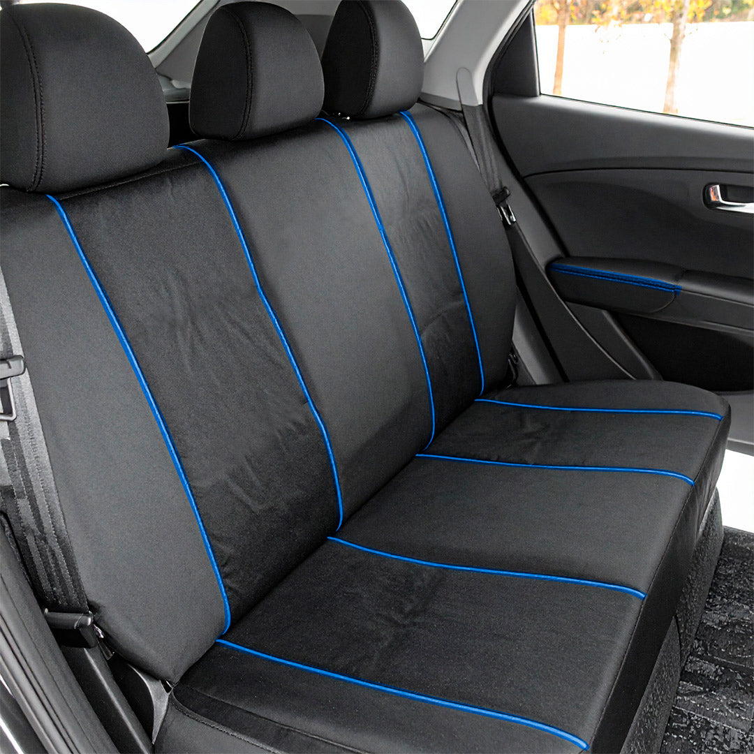 CUBRE ASIENTO TELA DETALLES AZUL LH-4544
