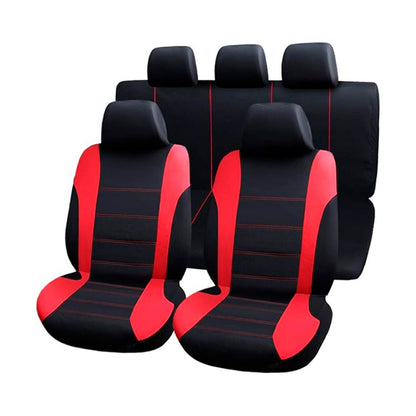 CUBRE ASIENTO TELA DETALLES ROJO LH-4545