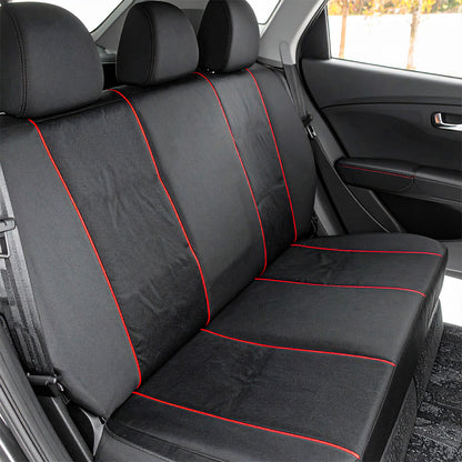 CUBRE ASIENTO TELA DETALLES ROJO LH-4545