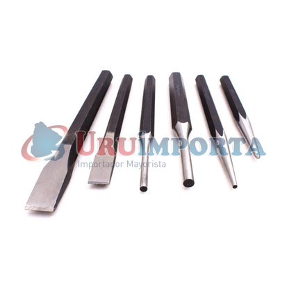 PUNTAS Y CINCEL 6PZ C/ESTUCHE UYUS CNP601