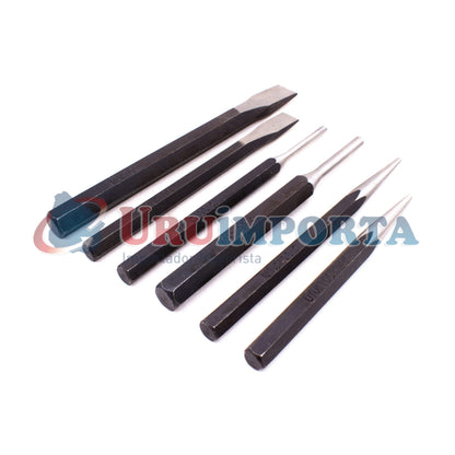 PUNTAS Y CINCEL 6PZ C/ESTUCHE UYUS CNP601