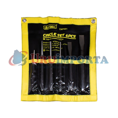 PUNTAS Y CINCEL 6PZ C/ESTUCHE UYUS CNP601