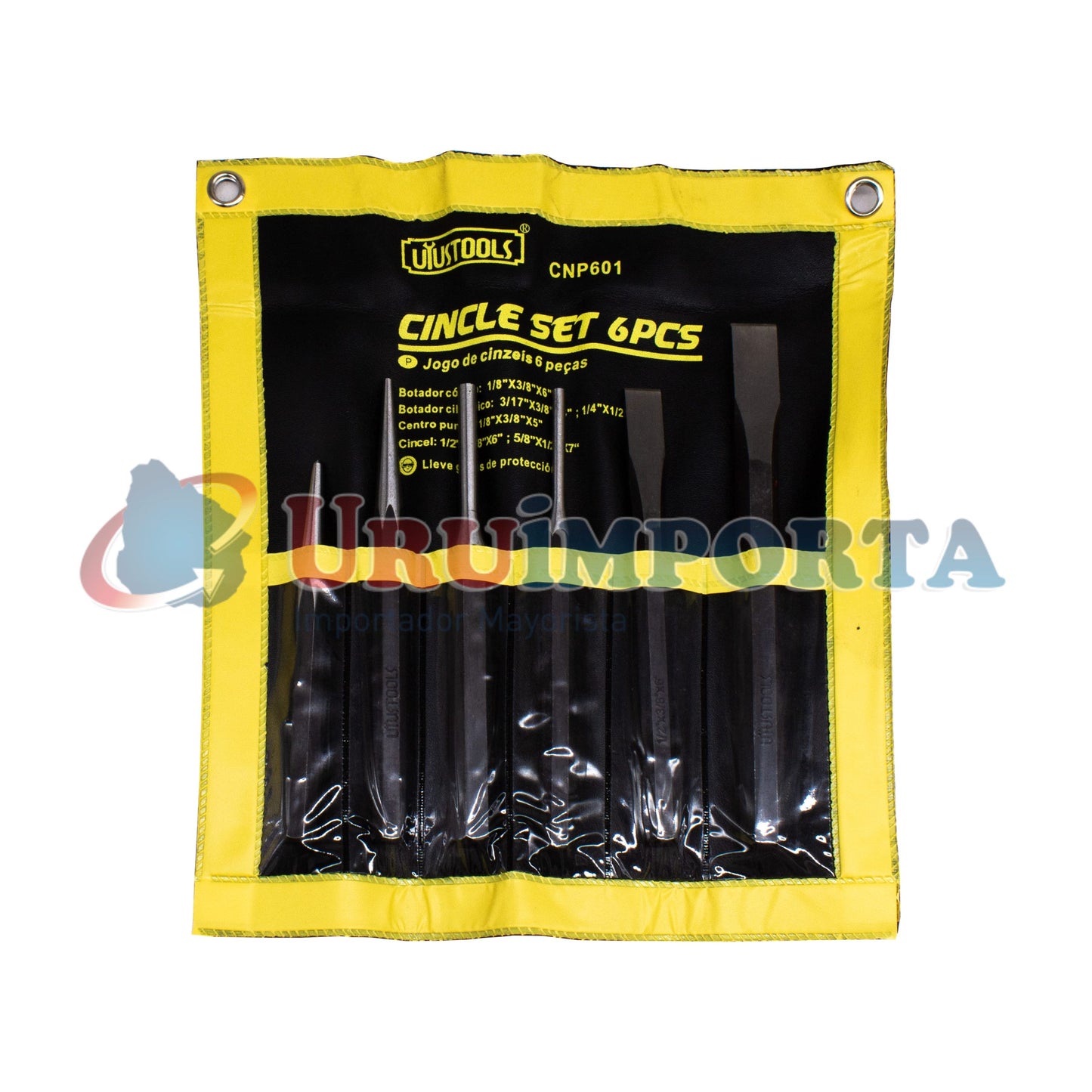 PUNTAS Y CINCEL 6PZ C/ESTUCHE UYUS CNP601