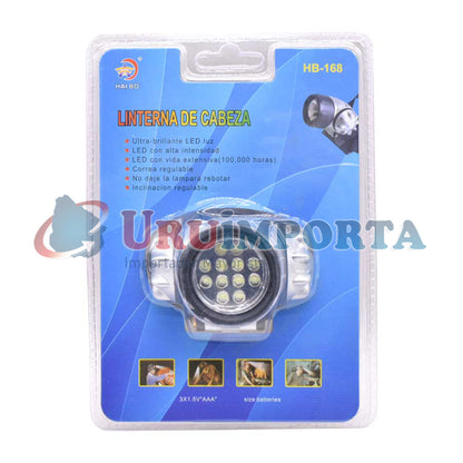 LINTERNA DE CABEZA 12 LED HB-268 LH-462