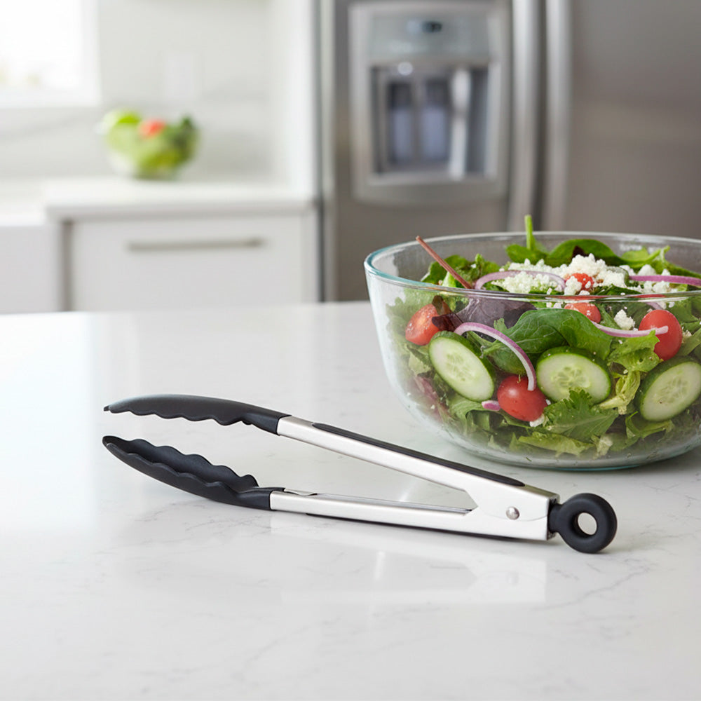 PINZA DE COCINA CON PUNTA DE SILICONA LH-4735