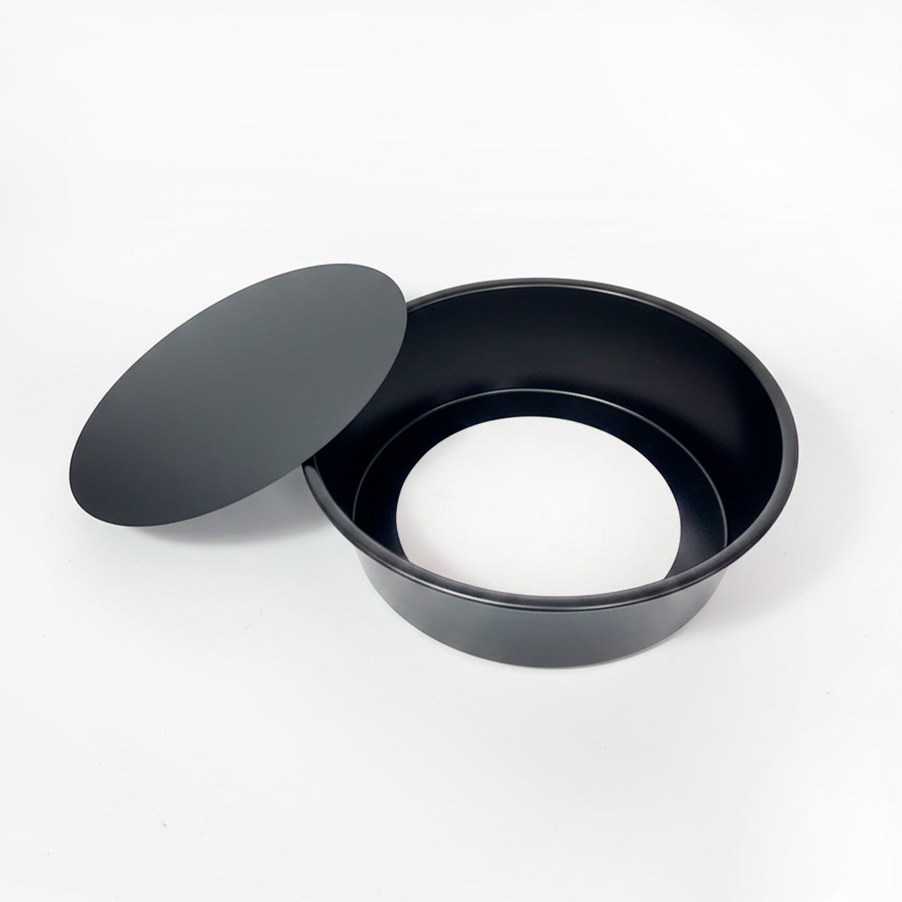 MOLDE P/TORTA METALICO REDONDO NEGRO 22CM F-TY22CM
