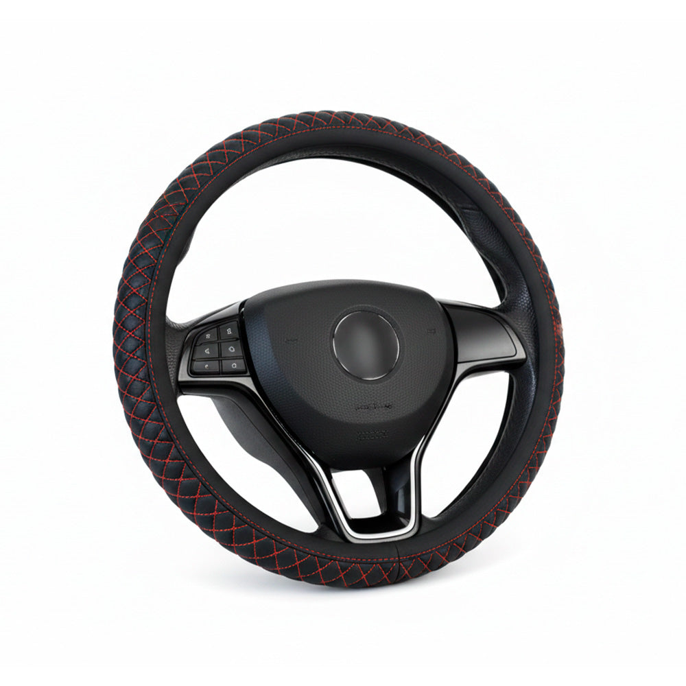 CUBRE VOLANTE DETALLES AZUL, ROJO, GRIS LH-4549