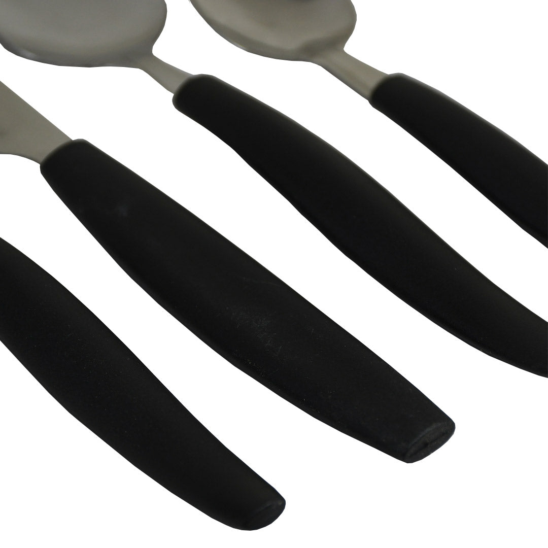 JUEGO DE CUBIERTOS 24PZ MANGO PLASTICO LH-4609