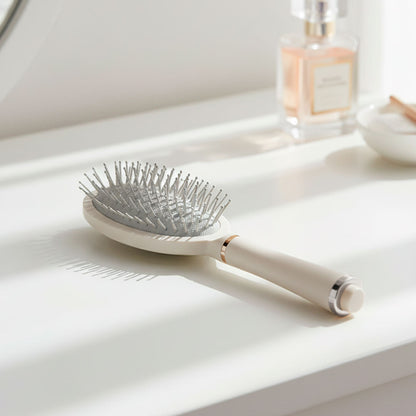 CEPILLO PARA CABELLO OVALADO GRIS LH-4869