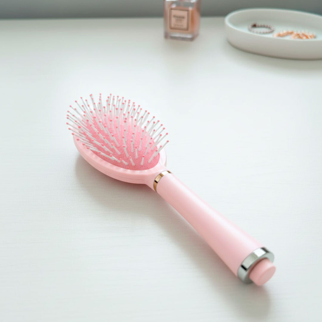 CEPILLO PARA CABELLO OVALADO ROSADO LH-4870