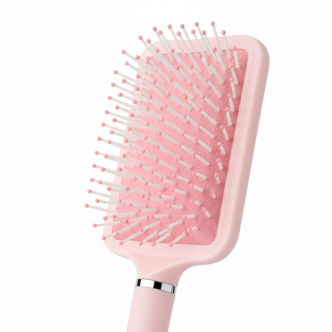 CEPILLO PARA CABELLO RECTANGULAR ROSADO LH-4871