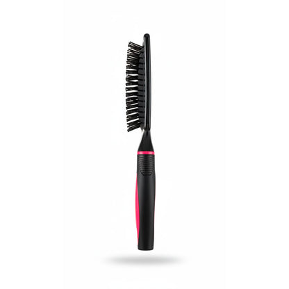 CEPILLO RECTANGULAR NEGRO Y ROSA LH-4875