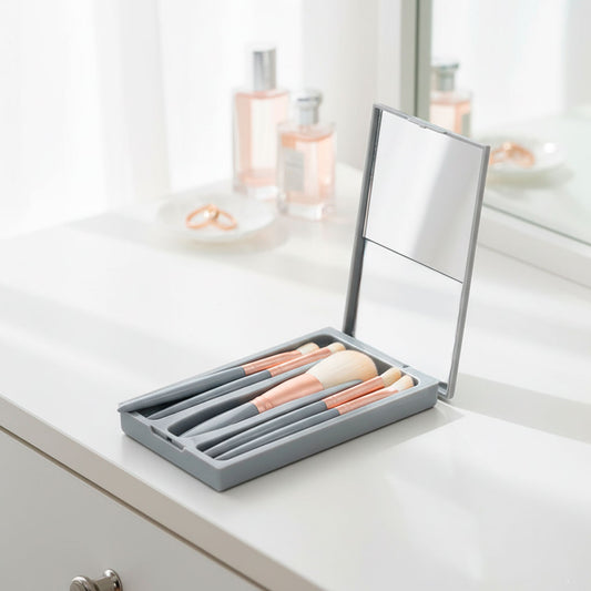SET DE BROCHAS DE MAQUILLAJE EN ESTUCHE LH-4888