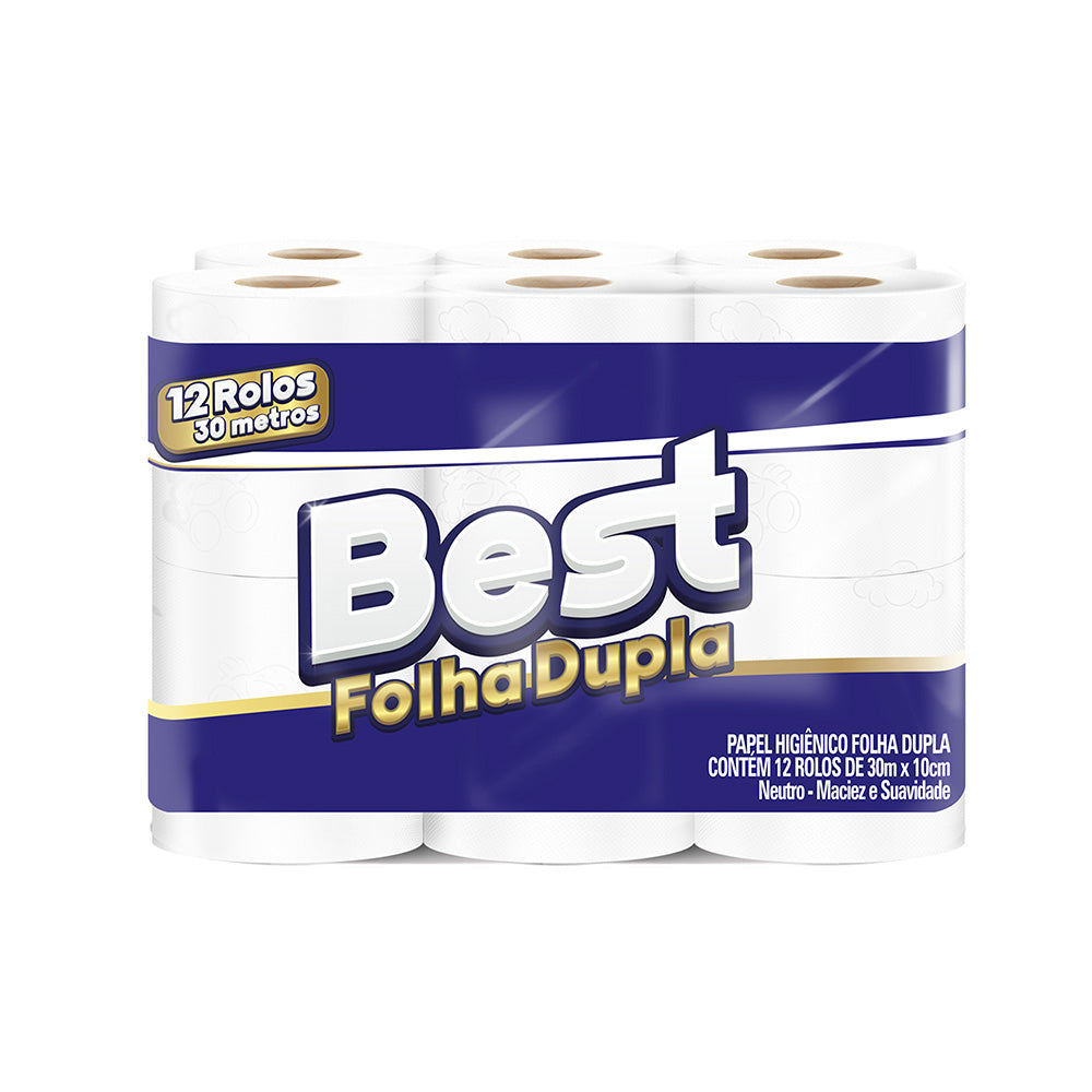 PAPEL HIGIENICO BEST DOBLE HOJA 30MT X12   2110