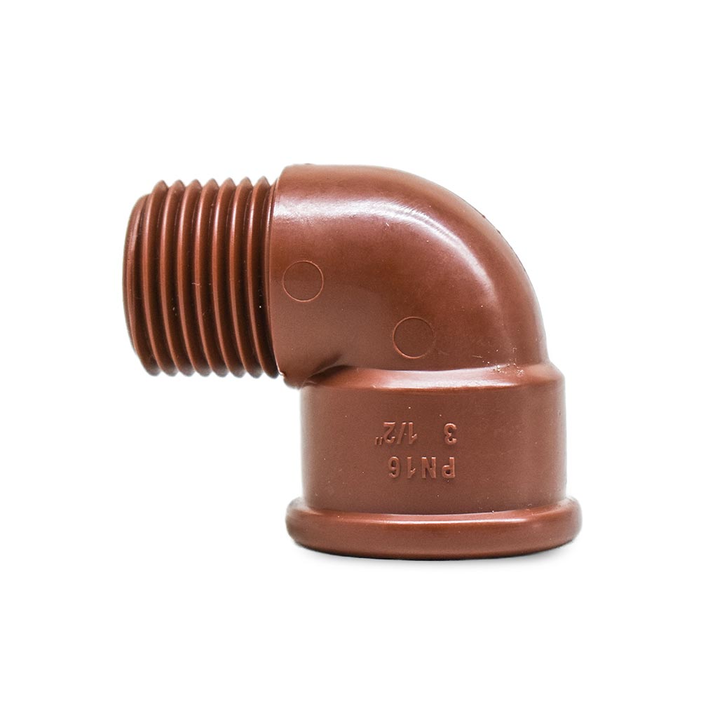 CODO 90 MACHO-HEMBRA PPL MARRON 12-012