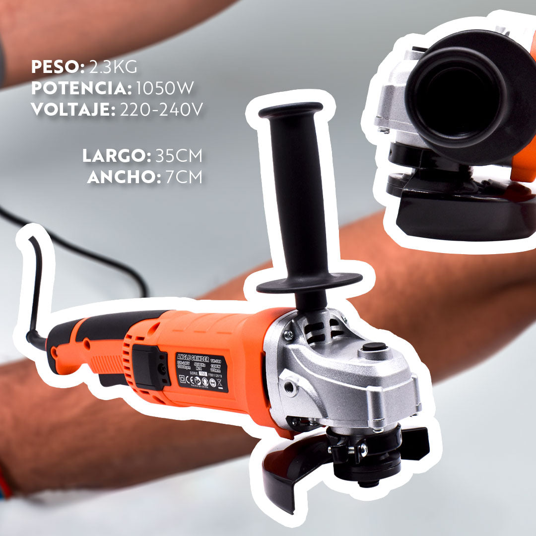 AMOLADORA ANGULAR 4 1/2” 1050W TOYAKI TK-799