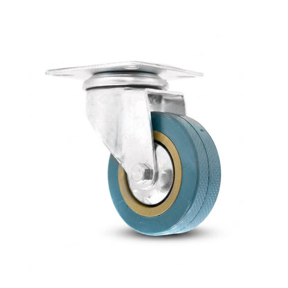 RUEDA GIRATORIA 2 1/2″ DE GOMA-METAL LH-2470