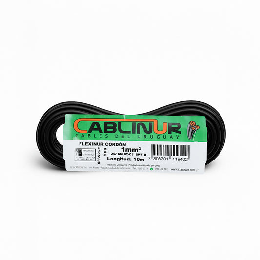 CABLE 1X1MM 10 METROS NEGRO CABLINUR FLCO1N10