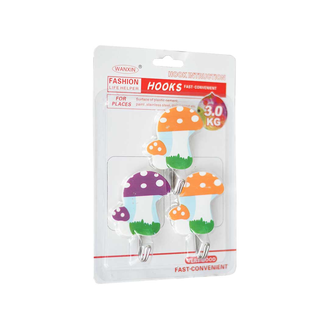 COLGADOR ADHESIVO FORMA DE FRUTAS 3PZ YL-91562