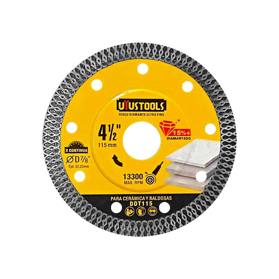 DISCO DIAMANTADO 4 1/2″ UYUSTOOLS DDT115