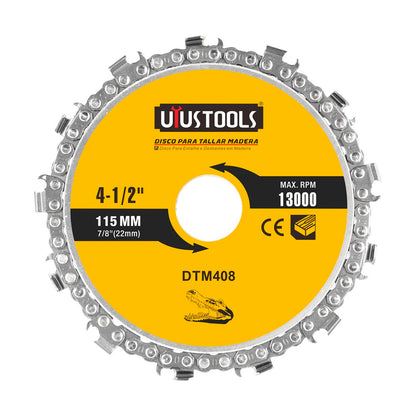 DISCO CORTE MADERA ACERO 4 1/2″ UYUSTOOLS DTM413
