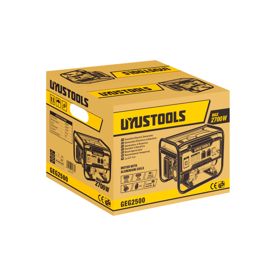 GENERADOR ELECTRICO A GASOLINA 2500W/2700WGEG2500