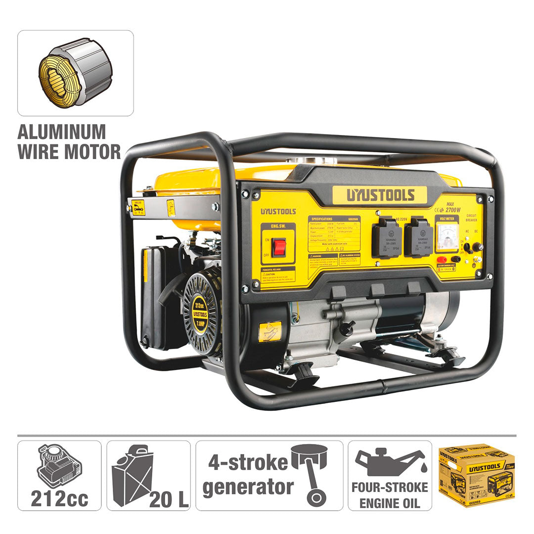 GENERADOR ELECTRICO A GASOLINA 2500W/2700WGEG2500