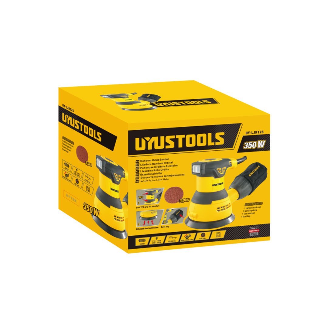LIJADORA RANDOM ORBITAL 350W UYUSTOOLS UY-LJR125