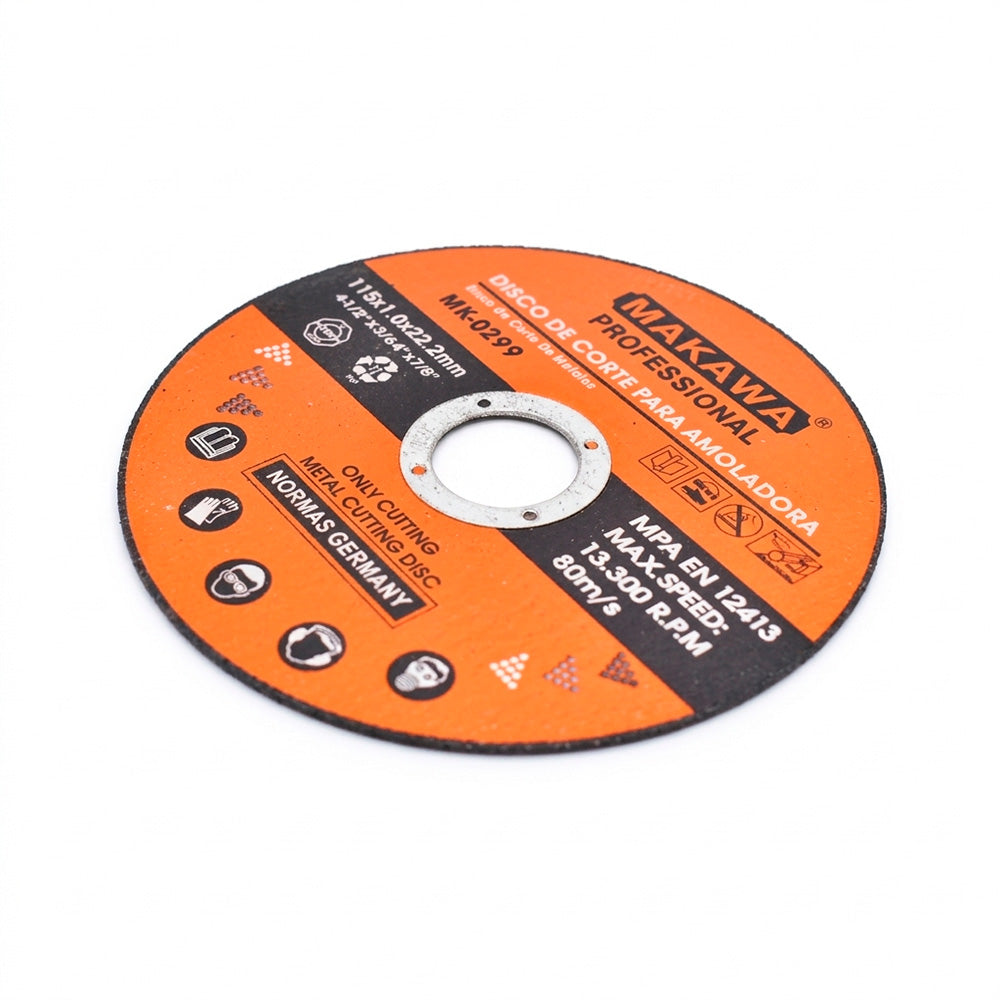 DISCO CORTE METAL 4 1/2″ 1MM MAKAWA MK-0299