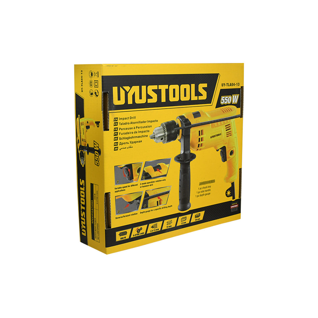 TALADRO ATORNILLADOR 13MM 550W UYUSTOOLS UYTLA0413