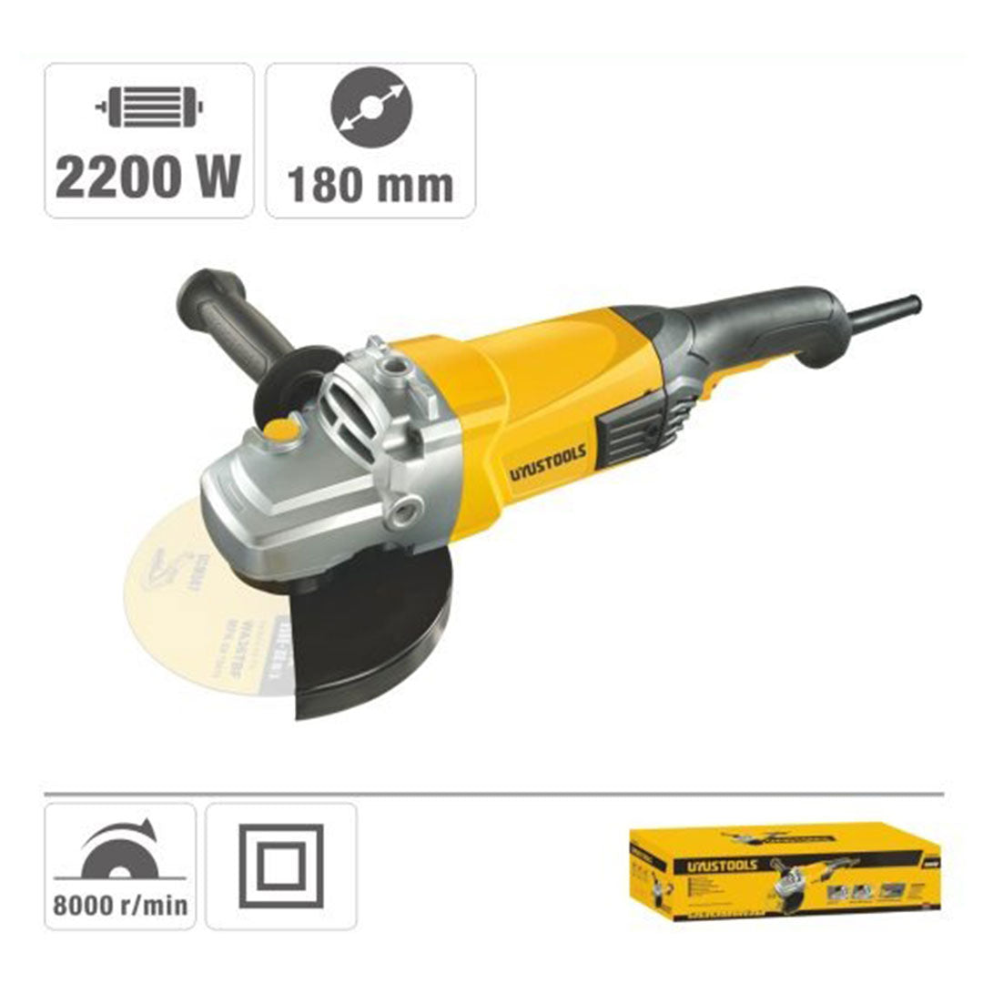 AMOLADORA ANGULAR 2200W  UYUSTOOLS UY-AMA180